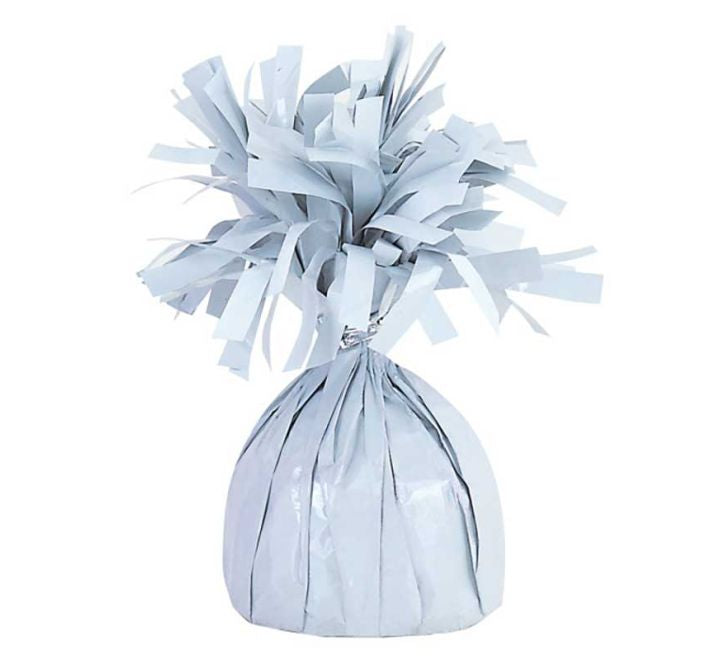 Unique WHITE FOIL BALLOON WEIGHT