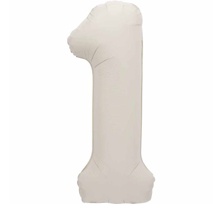 Unique 34in MATTE NUDE NUMBER 1 FOIL BALLOON