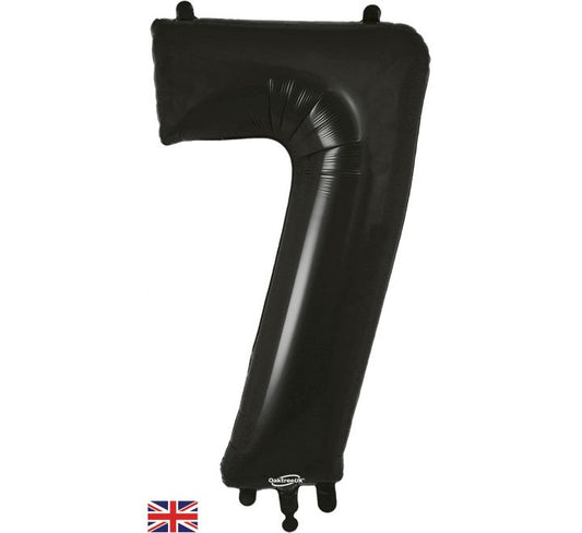 Oaktree 34in NUMBER 7 BLACK JUMBO FOIL BALLOON