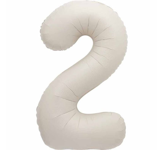 Unique 34in MATTE NUDE NUMBER 2 FOIL BALLOON