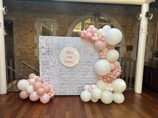 36pcs sequin wall hire (with stand hire)