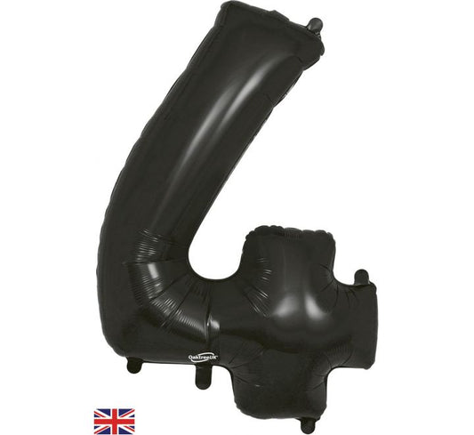 Oaktree 34in NUMBER 4 BLACK JUMBO FOIL BALLOON