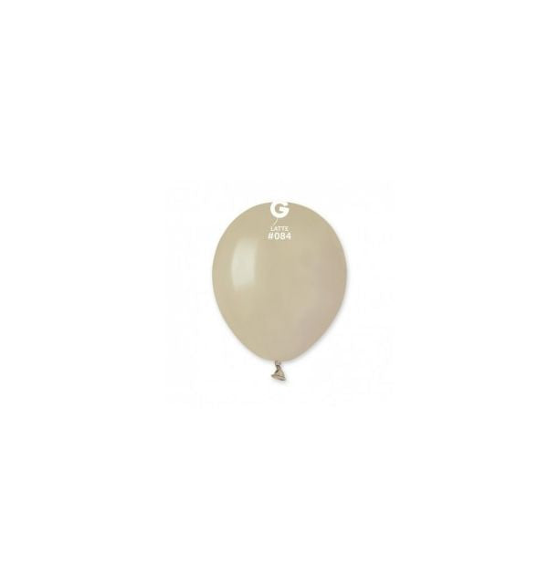 5" Latte Gemar Latex Balloons (50)