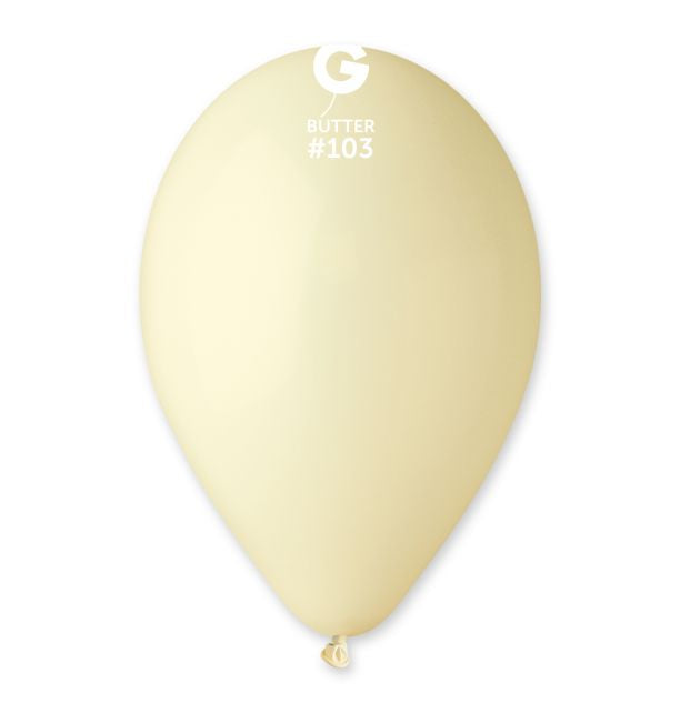 13" Marshmellow Butter Gemar Latex Balloons (50) (Copy)