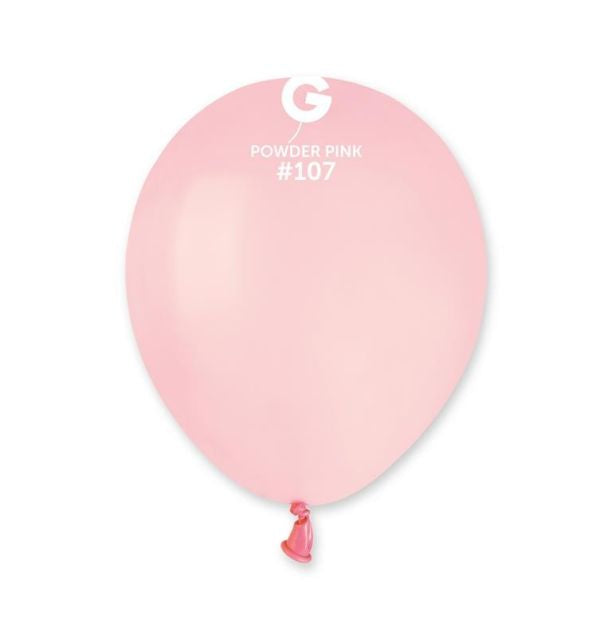 5" Marshmellow Powder Pink Gemar Latex Balloons (50)